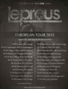 Leprous 2015 tour poster