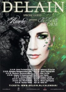 Delain with The Gentle Storm poster