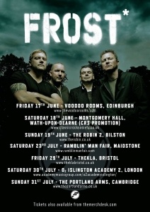 Frost* 2016 Tour poster