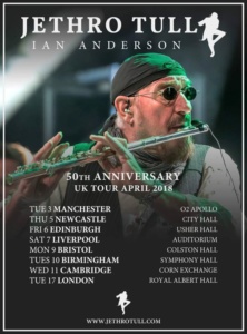 Jethro Tull 2018 Tour Poster