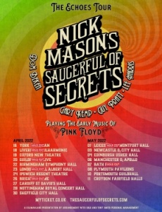 Nick Mason's Saucerful Of Secrets - The Echoes Tour poster
