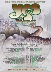 Yes - The Album Series Tour 2022 poster
