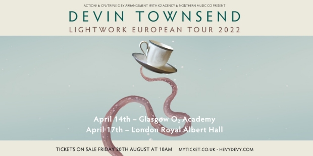 Devin Townsend European Tour banner 2022