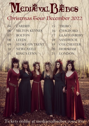 Mediaeval Baebes UK tour poster
