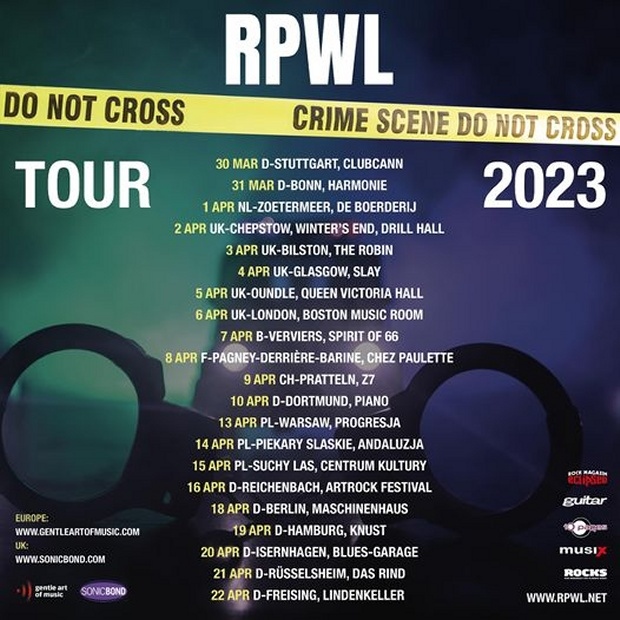 RPWL 2023 European Tour Poster