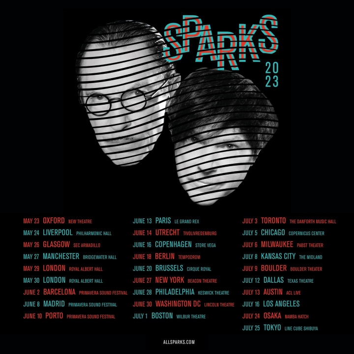 Sparks 2023 Tour Poster