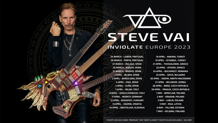 Steve Vai - Inviolate 2023 EU Tour