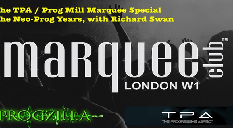 TPA banner for the Marquee Special on Progzilla Radio