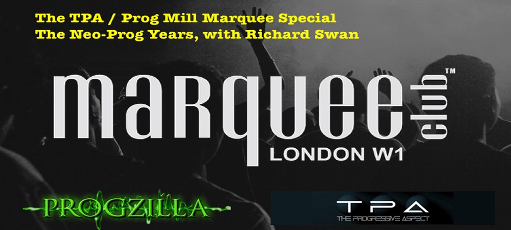 TPA banner for the Marquee Special on Progzilla Radio