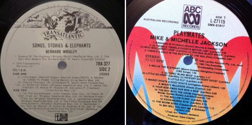 Nektar review centre labels courtesy of Discogs