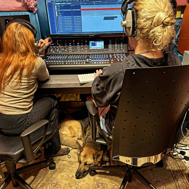 Nikki & Erin (EBB) in the Studio